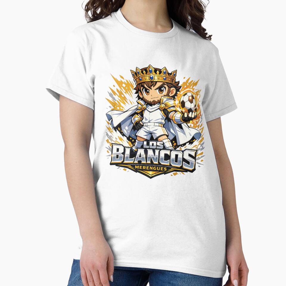 Los Blancos King Football Mascot  Real Madrid Majestic Chibi Royal Esports Graphic by Aekkaporn