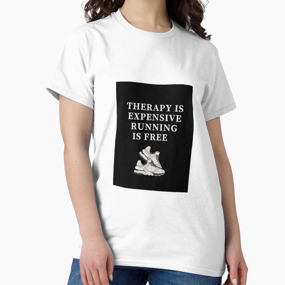 Therapy is expensive running is free by Creative photos and art