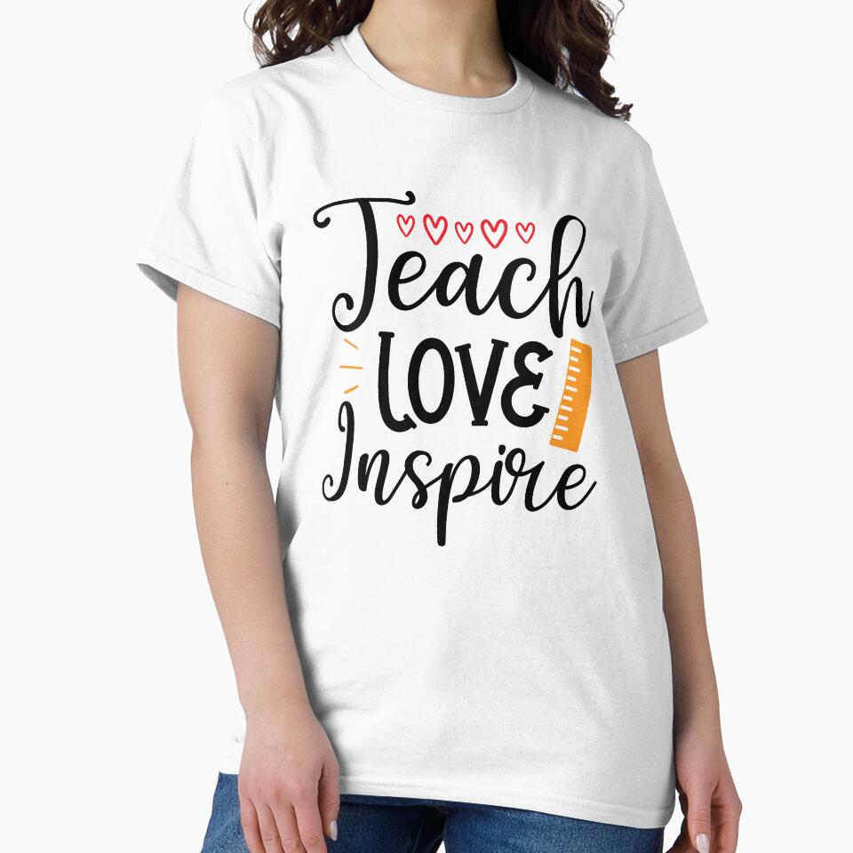Teach Love Inspire Teacher Quote by Briekel