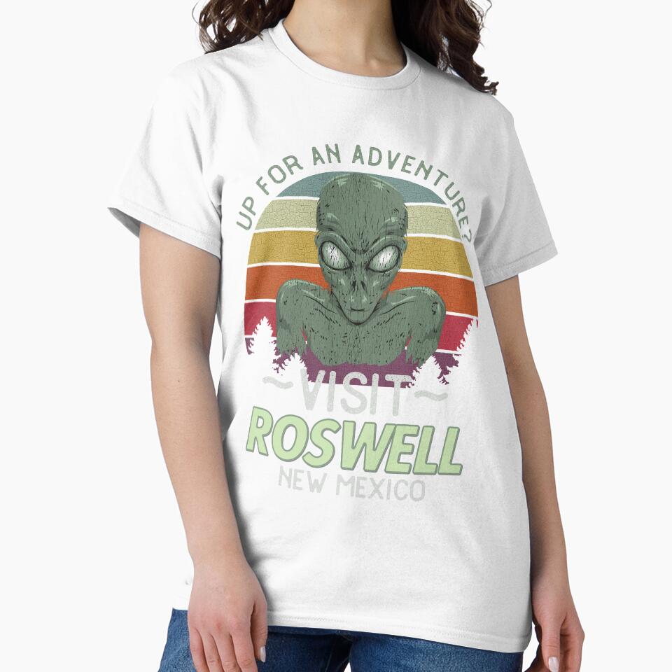 Funny Roswell New Mexico Tourism Vintage Alien Sunset by kiwi91