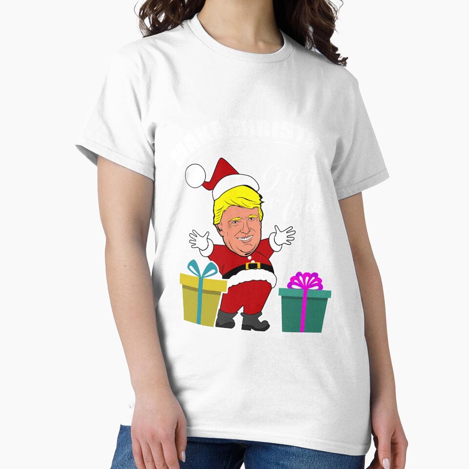 Make Christmas Great Again Donald Trump T-Shirt by AllStarMerch