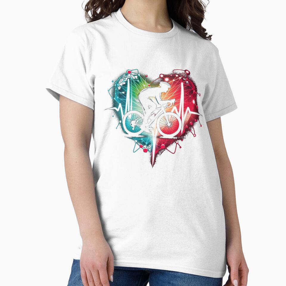 Cycling Heartbeat Bicycle Love Biking Life Love Cycling by Pirascano