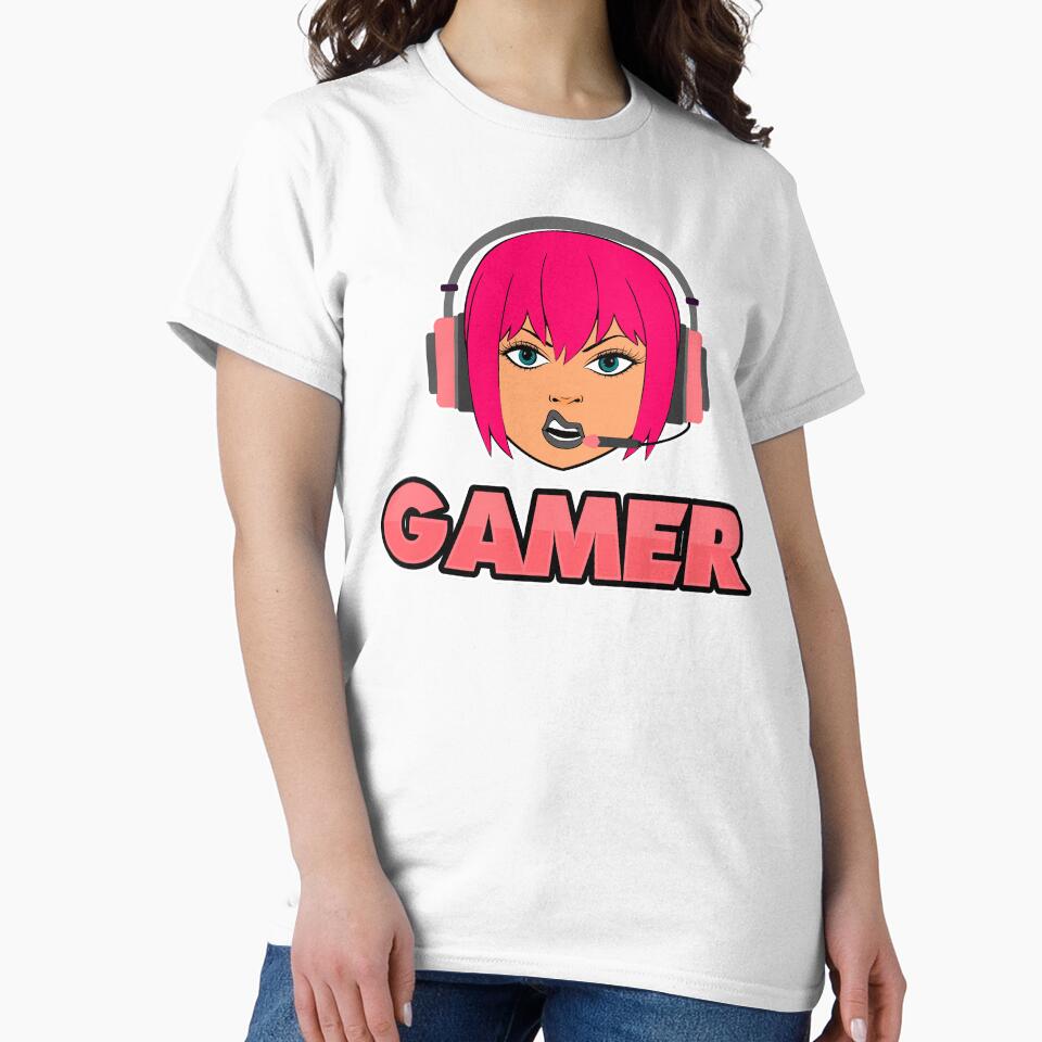 PINK GAMER GIRL by Chaos Apparel