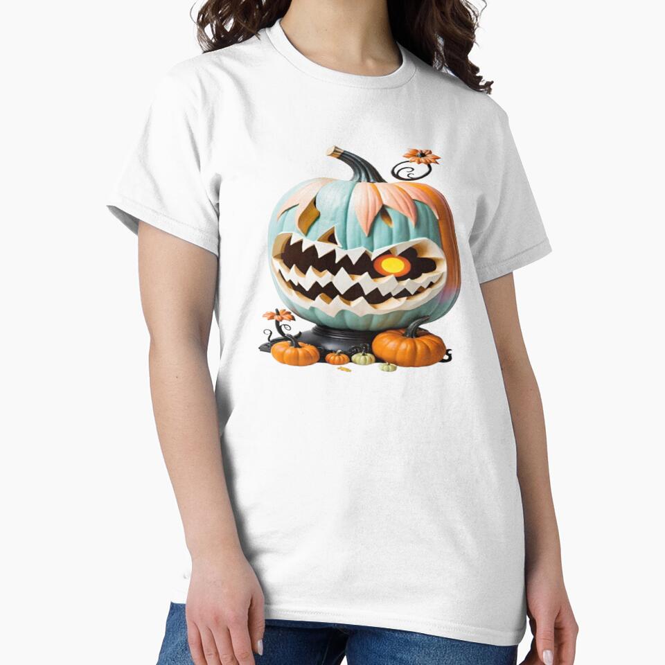 Funny horror Halloween pumpkin. by DaliaSabryTee