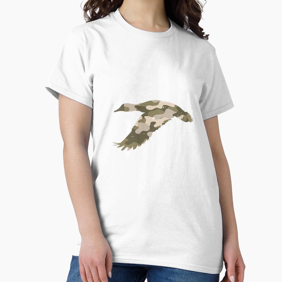 Hunting American Flag Goose - Bird Hunter Camo USA Gift by taaddison50