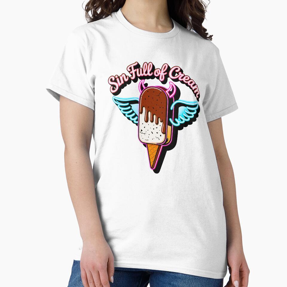 Sin Full of Cream Naughty Ice Cream Design by Amanda's Factory