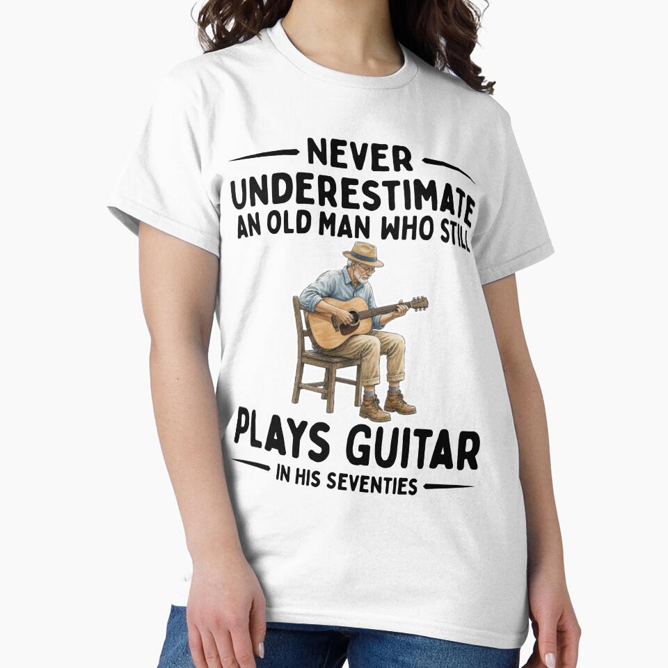 Never Underestimate An Old Man Who Still Plays Guitar in His Seventies by LounisArt