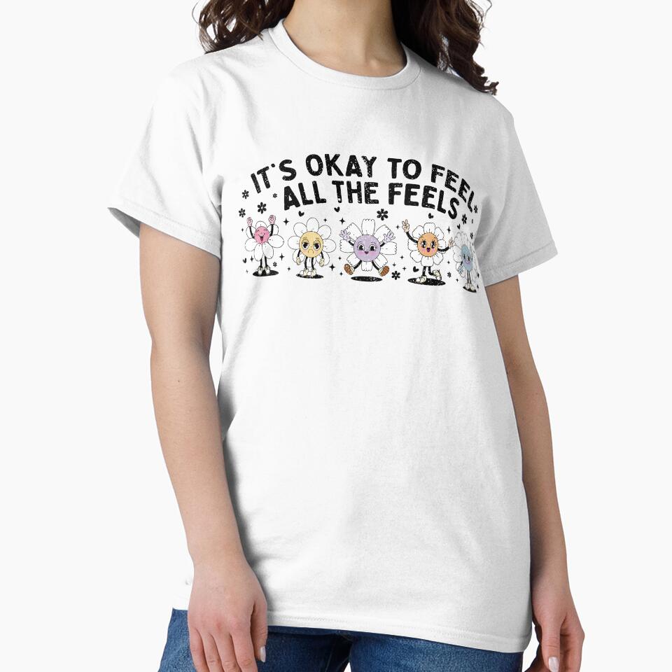 It's Okay to Feel All The Feels Mental Health Awareness Self Care Positive Affirmation Speech Therapy by LessIsLoud