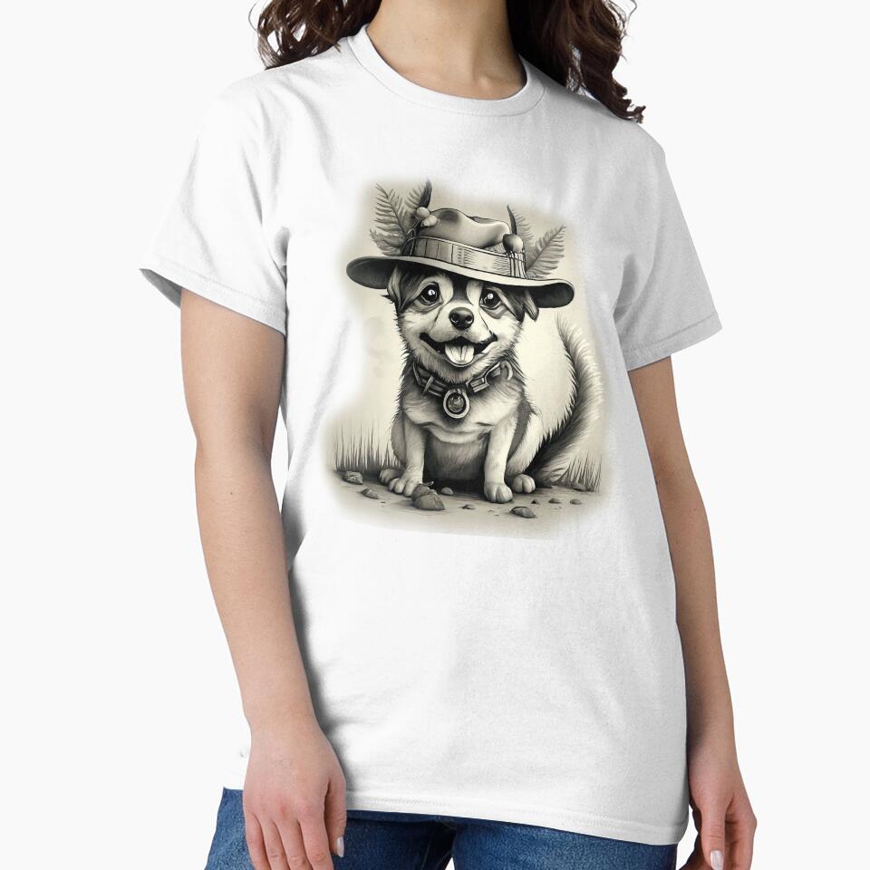 Sweet adorable dog in a hat by MagelliShop