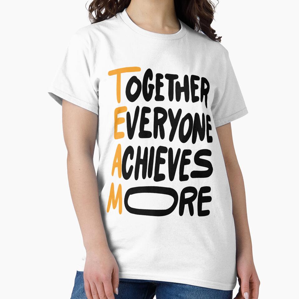 Team Together Everyone Achieves More Inspirational Quotes by ProjectX23