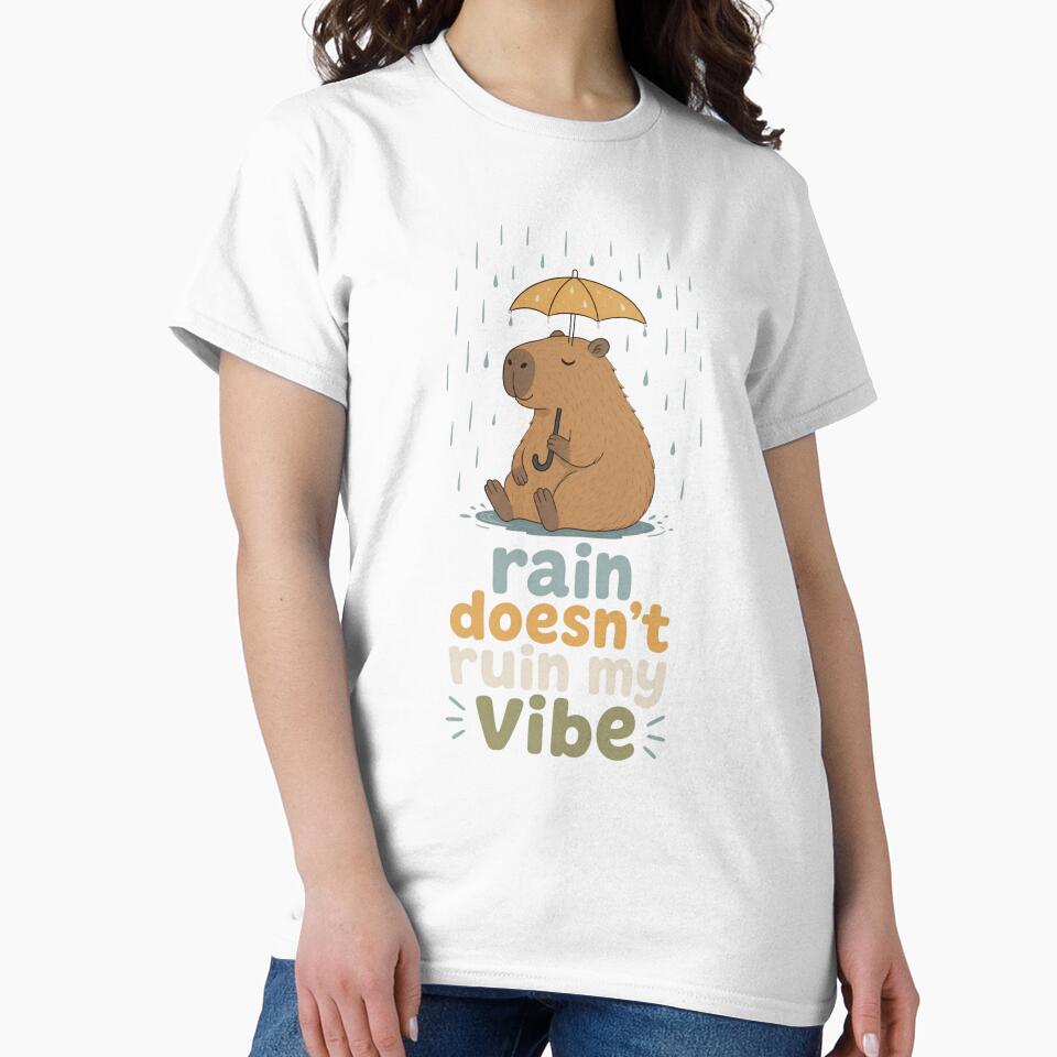 Cute Capybara with Umbrella Isolated Illustration by ML-Media