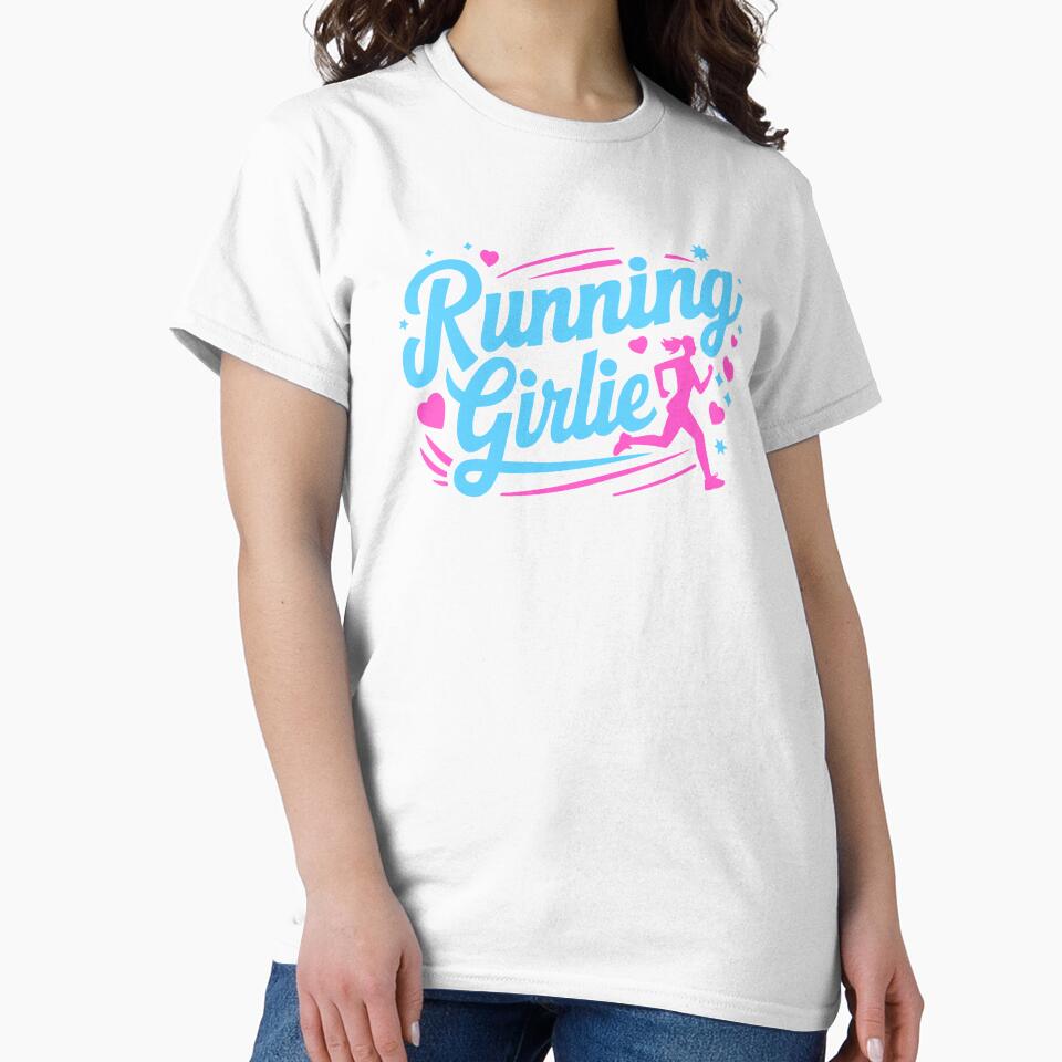 Running Girlie! Pink Running Girl by PMCreative