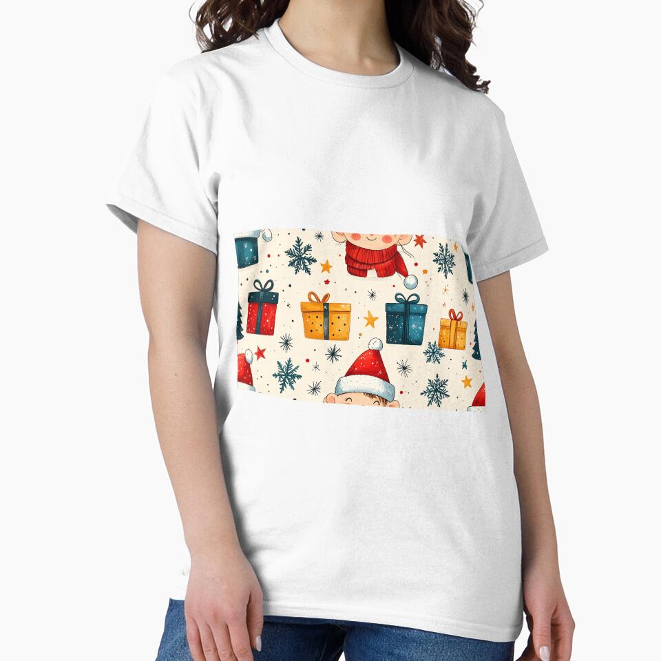 Cute Kids Christmas Gifts Seamless Pattern by yara.lahdo