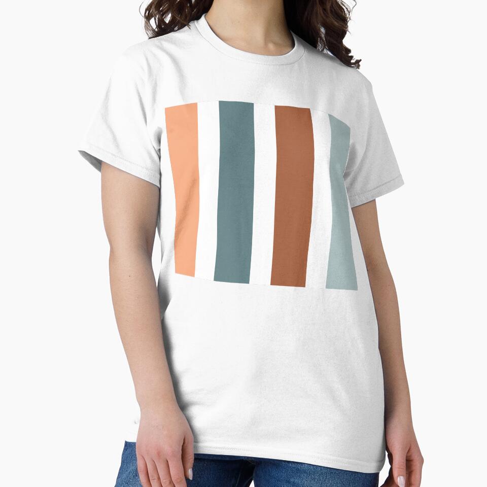 Retro Stripes: Desert Orange, Greeny Blue, Maroon, BlueGrey by Coral-Cases