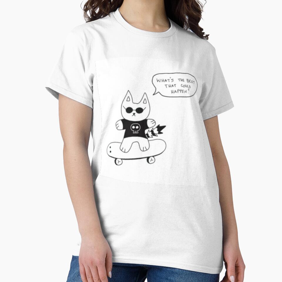 Skater Cat Doodle by Quirkyraphic