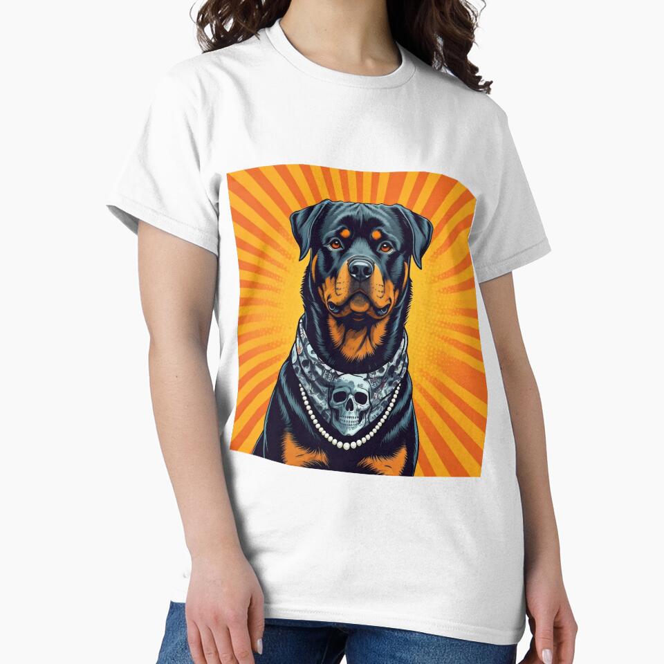 Pop Art Rottweiler by Nocturne  Paws