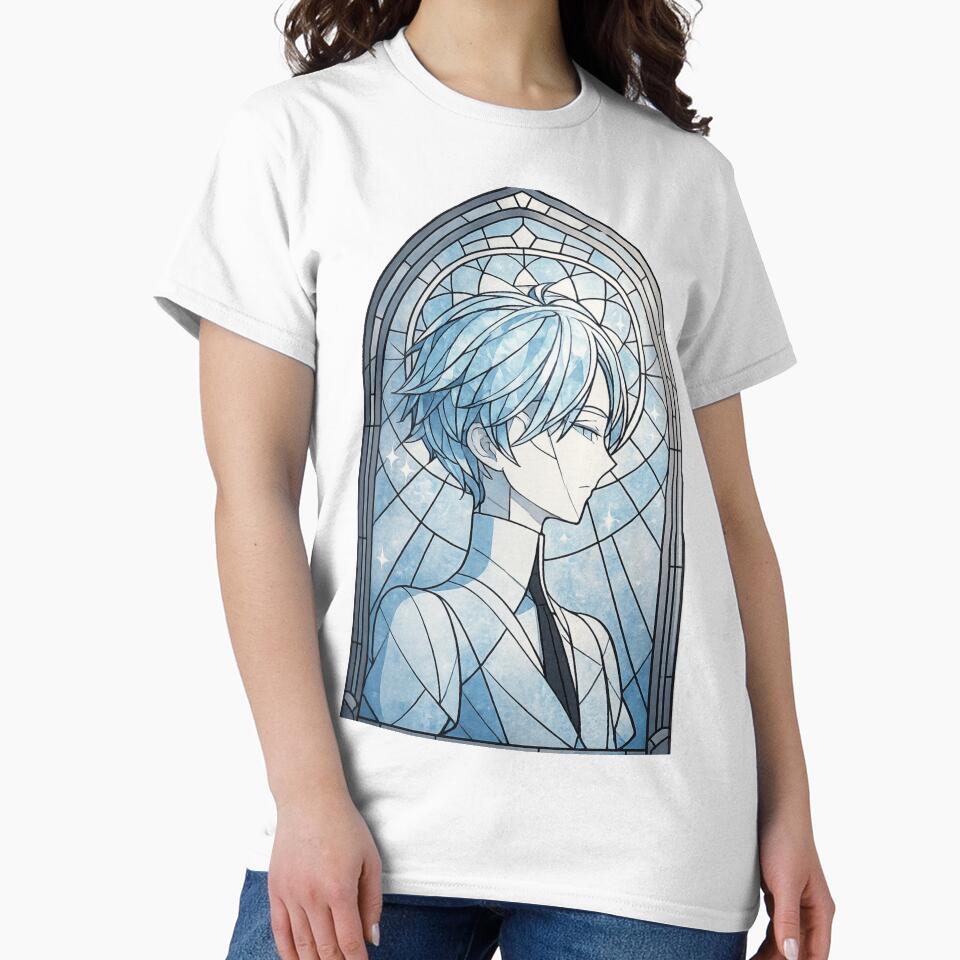 Antarcticite Stained Glass Anime Portrait Art by ChromiraStudios