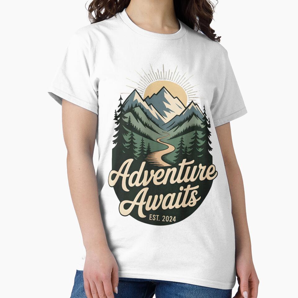 Adventure Awaits Hiking by Ink Magic