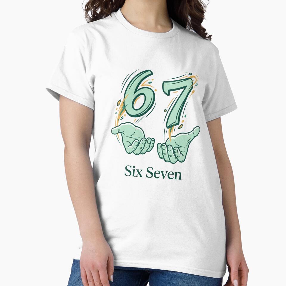 Six Seven 67 Meme – Funny Number Trend Design by Sekla-Studio