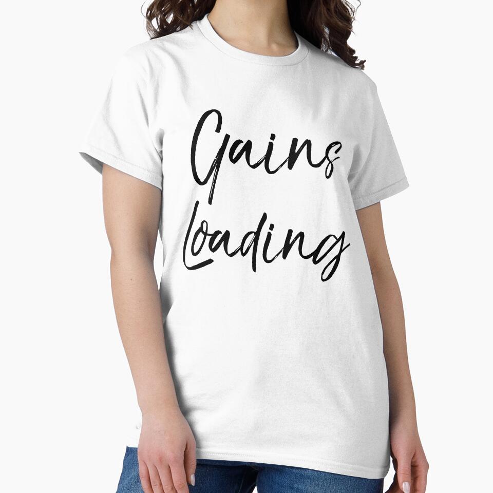 Gains Loading Funny Workout Quote by TNDesignStudio
