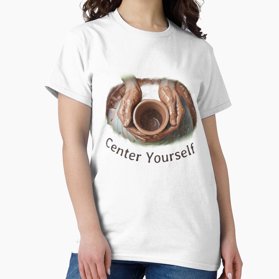 Center Yourself Ceramic Pottery Lovers by Sword In The Sand