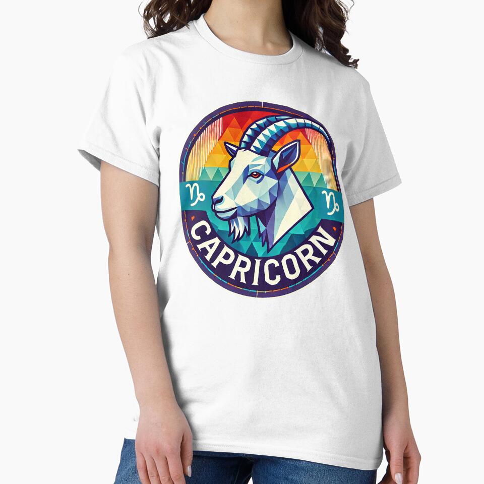 Capricorn - Modern Geometric Design by PsycheBrain