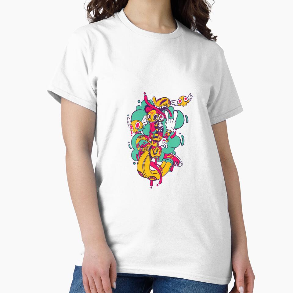 yellow, pink, teal, and white illustration, Illustrator Graphic design Illustration, American Graffi.png by HARPREET-24