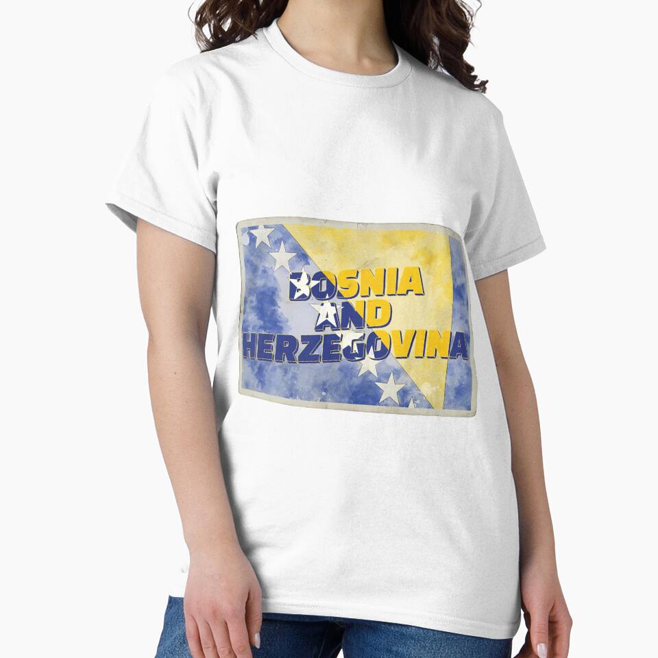 Bosnia and Herzegovina Vintage style retro souvenir by DeveloperProp0
