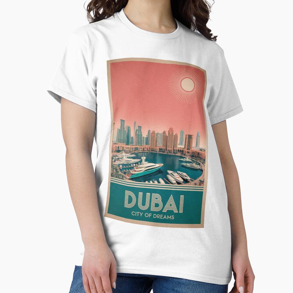 Dubai Vintage Travel Poster by TravelerRat