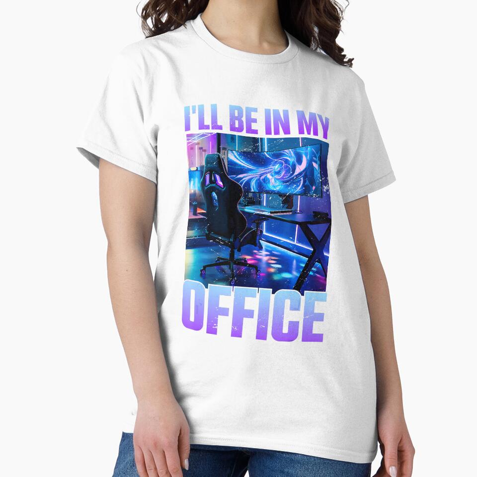 I'll Be In My Office Funny PC Gamer Setup Retro Gaming Joke by FGTV2021