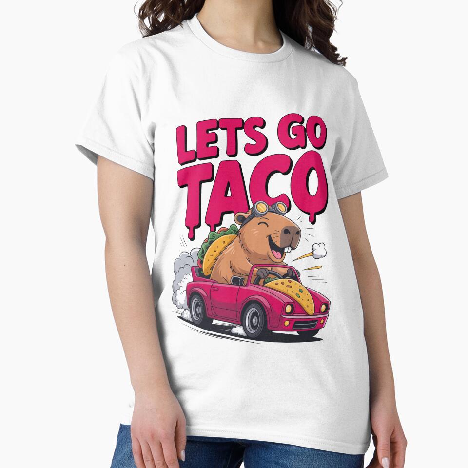 Let’s Go Taco Capybara Driving Car by MonkiFlipp