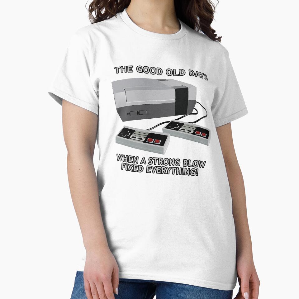 Retro gaming "The Good Old Days When A Strong Blow Fixed Everything!" by JDMTees