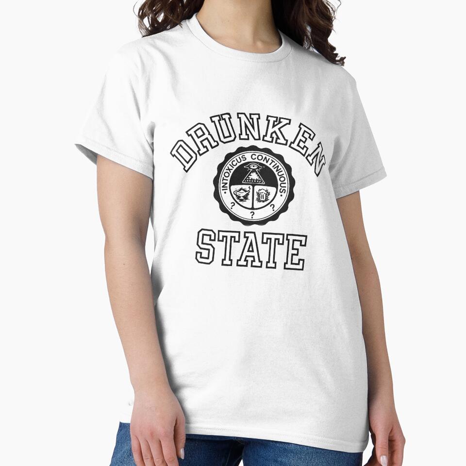 Vintage 1980s Drunken State College Graphic by Tonyv773