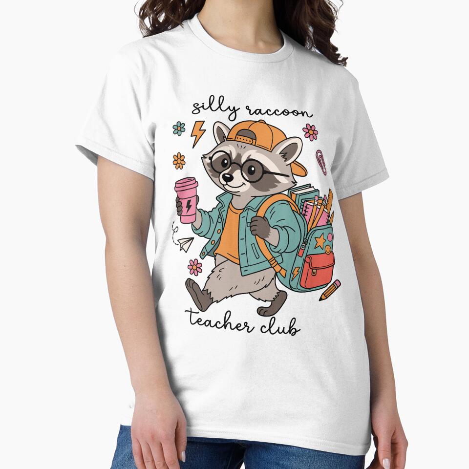 Silly Raccoon Teacher Club Back to School by KroghDs