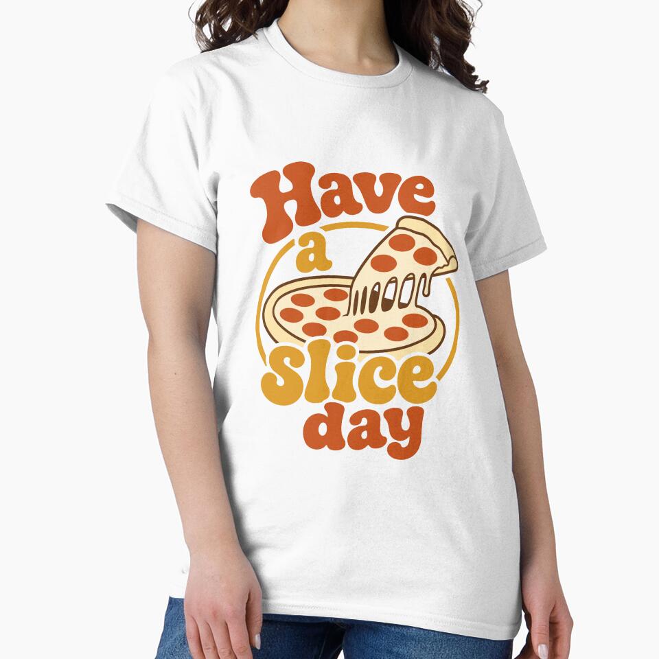 Have a Slice Day Pizza Lover Gift Vintage Food Design by w1ckerman