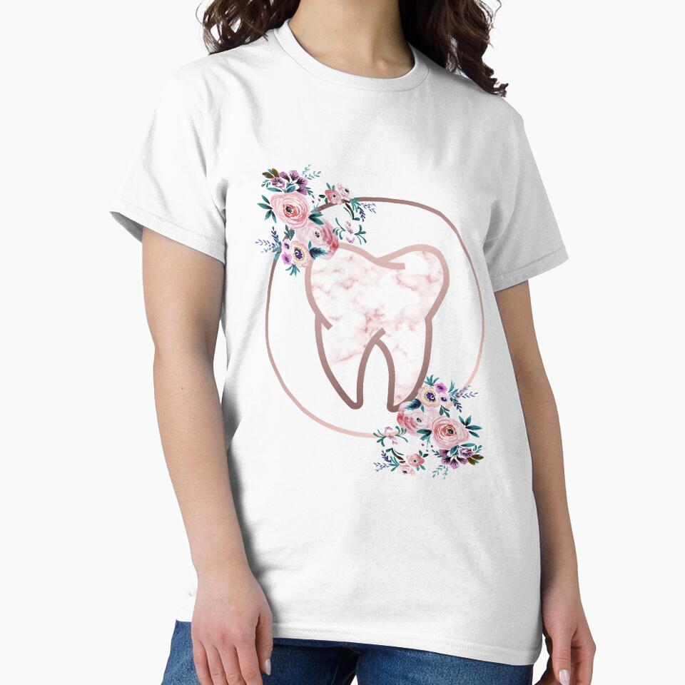 Dental Diva Dentist/Dental assistant Tooth Floral Logo by einora88