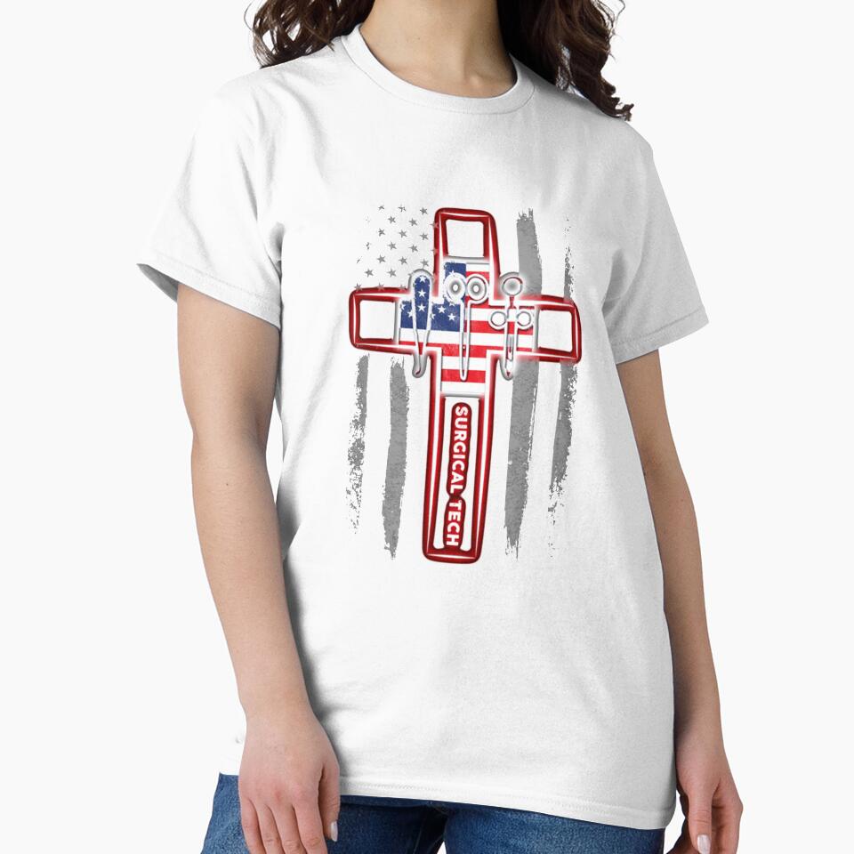 Proud USA Surgical Tech Flag by Camillepiers