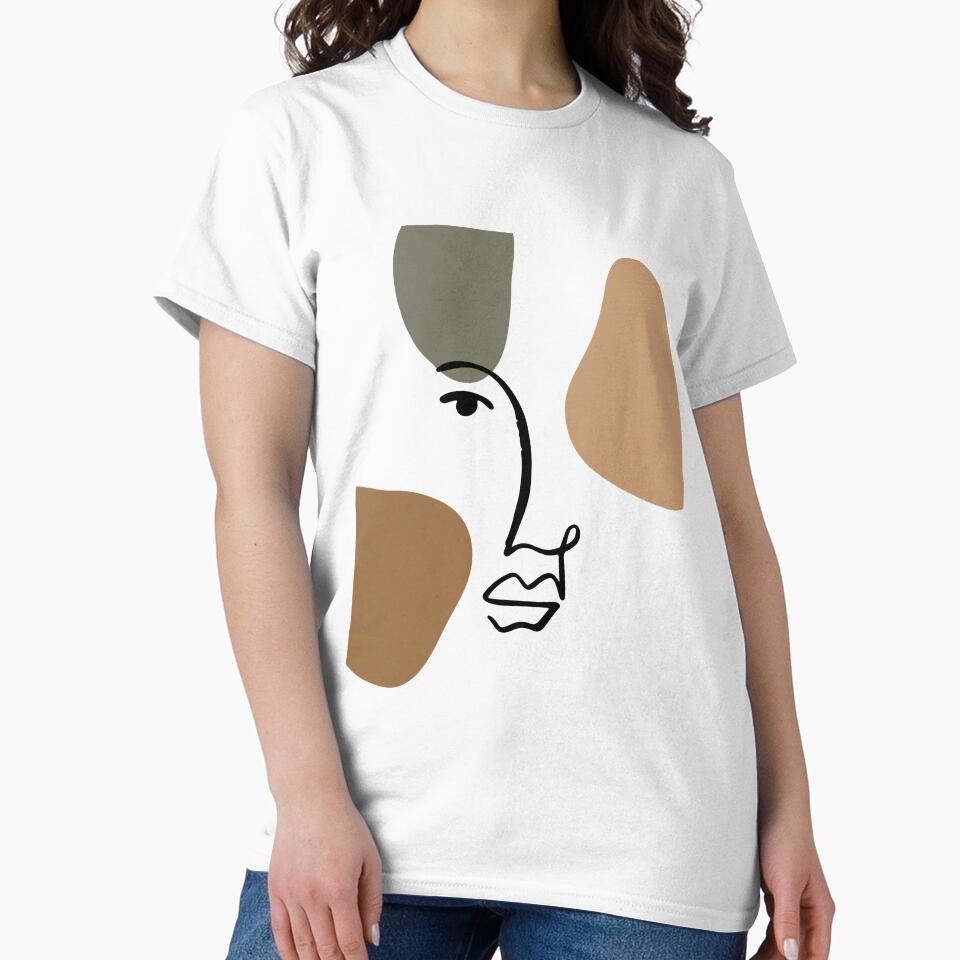 Floral Woman- Abstract Face Line by superone8