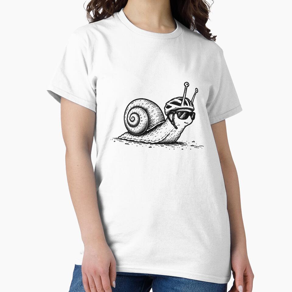 Snail Trail Funny Cycling Bicycle Touring Travel Design by MonkiFlipp