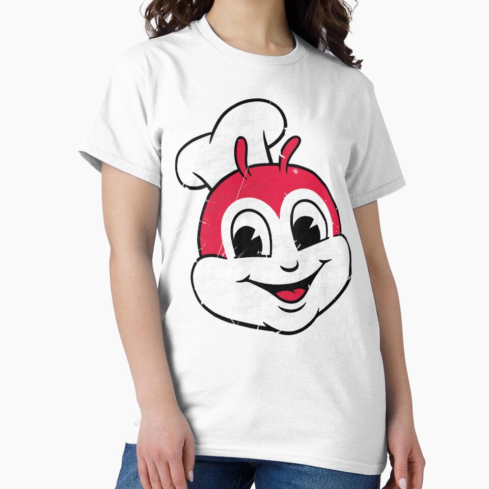 Jollibee-Inspired - Happy Bee Mascot Headcut Graphic Vintage by ZERO-MIND
