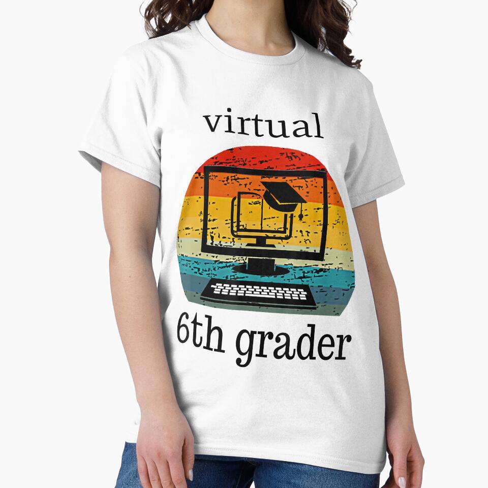 Virtual 6th grader vintage Distance Learning Back to School by Lykhota97