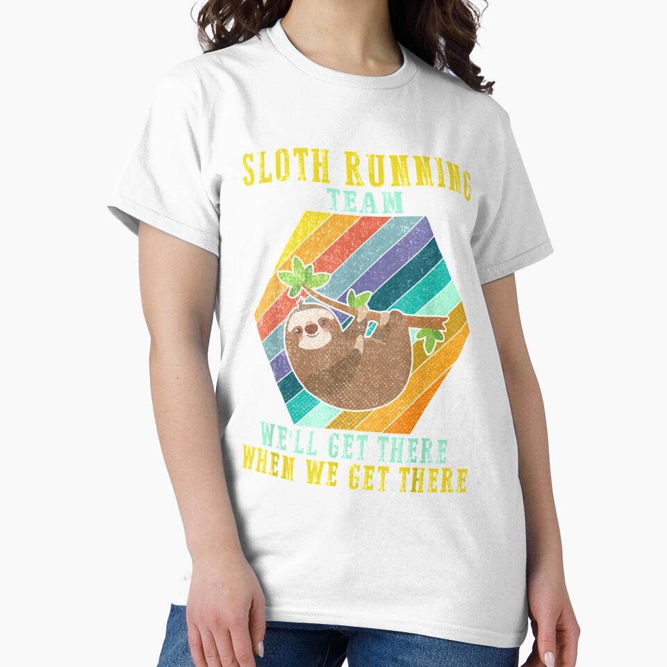 Sloth Running Team Apparel Sloth Hiking Team Sloth by tolivia