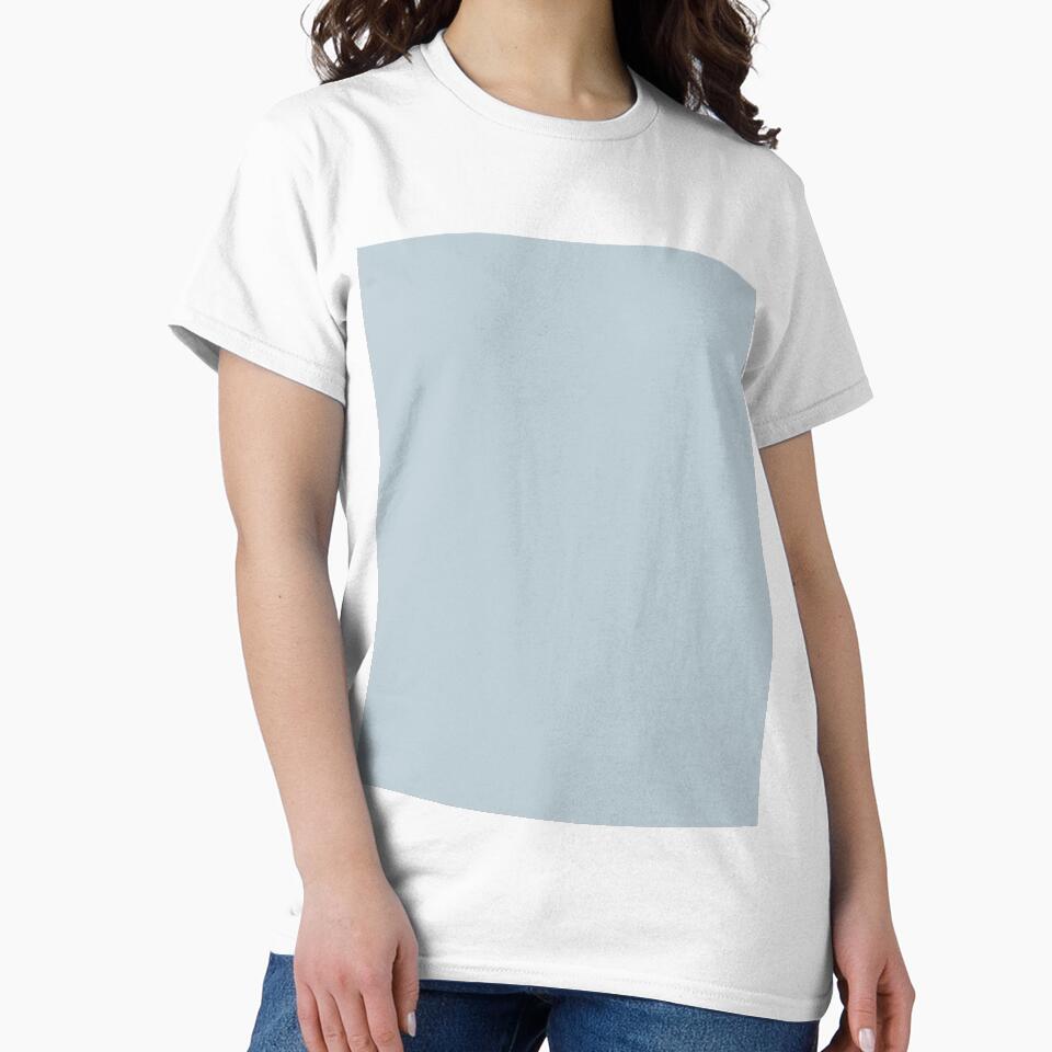 Plain Solid Color Pastel Blue Gray Neutral Blue Grey by mimihuang creations
