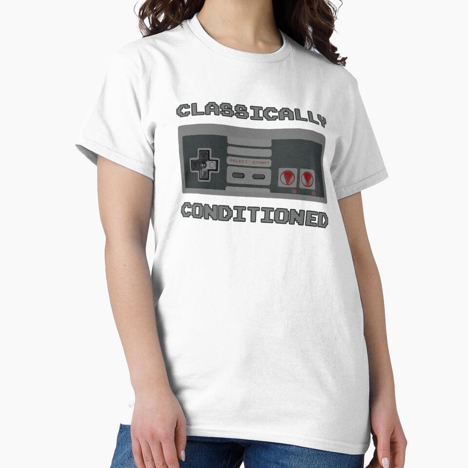 Retro Gaming "Classically Conditioned" design by JDMTees
