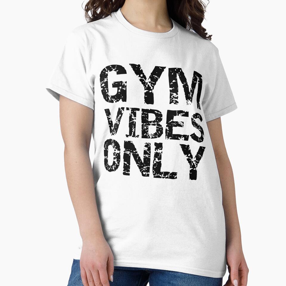 Funny Gym Vibes Only Funny Workout Quote by TNDesignStudio