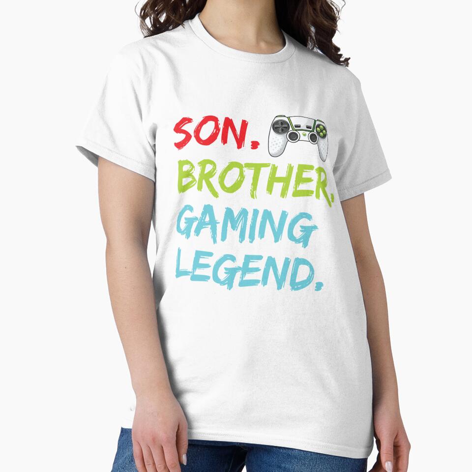 Funny Gaming Boys Girls Men Gamer Brother Video Game by taaddison50