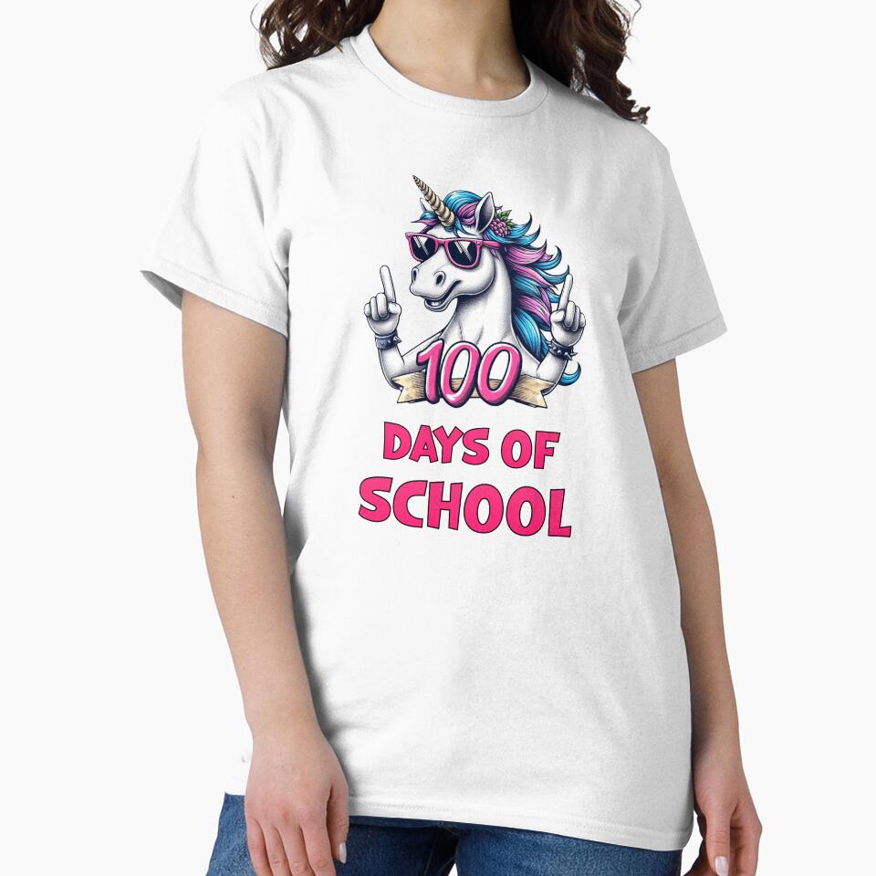 100 Days of School Unicorn by HeadTurningArt