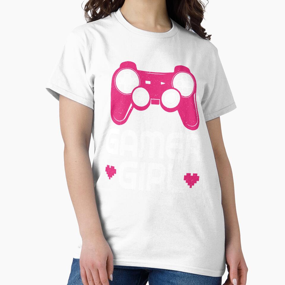 Funny Gamer Girl Tshirt by SunsetGloww