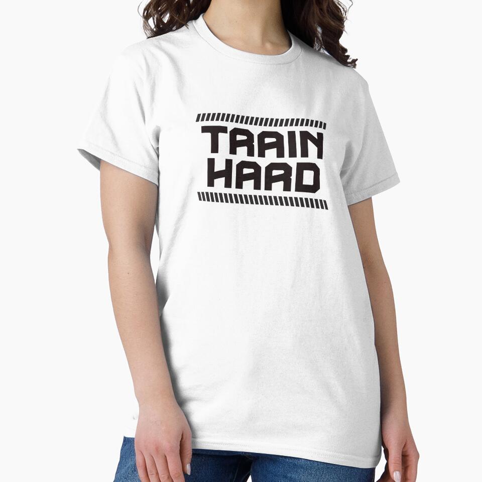 Train Hard Fitness Graphic Design by QuanJewelry