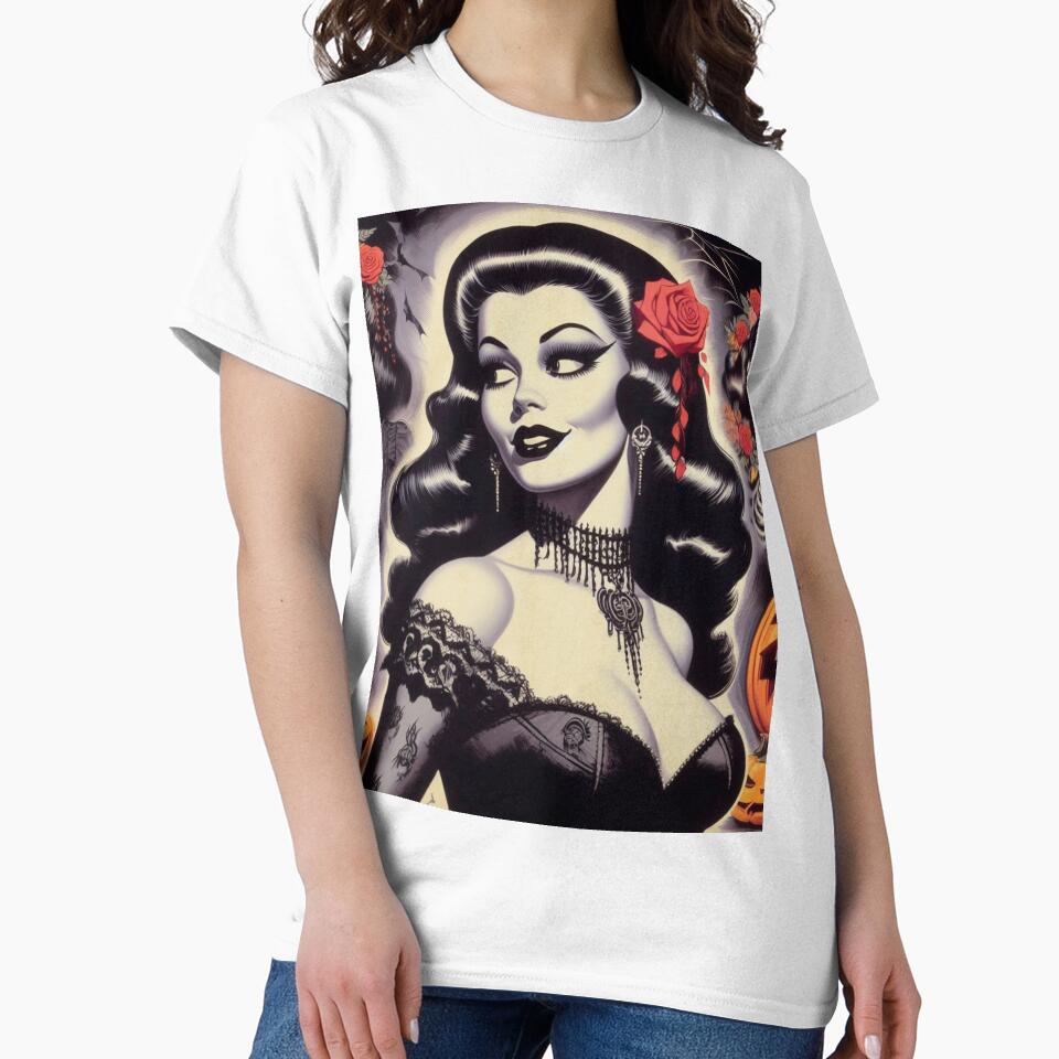 Vintage Halloween Woman by PulpVintage